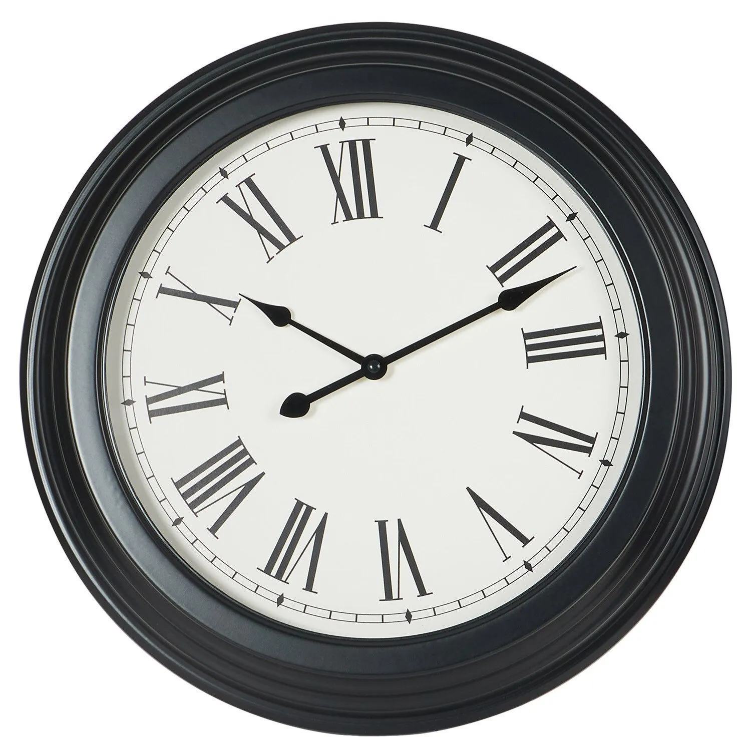 Iron Wall Clock 40cm - Black image