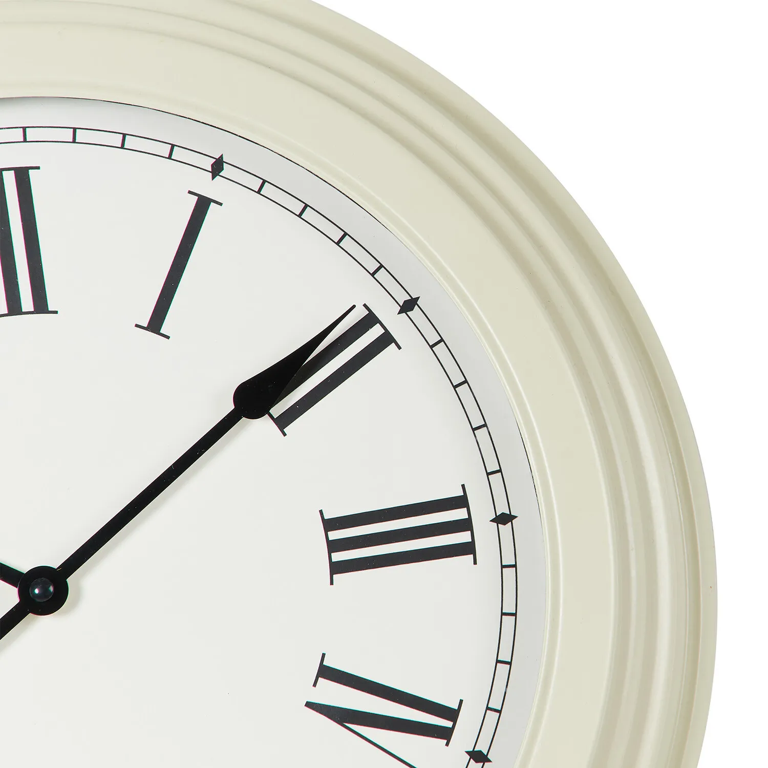 Iron Wall Clock 40cm - Cream