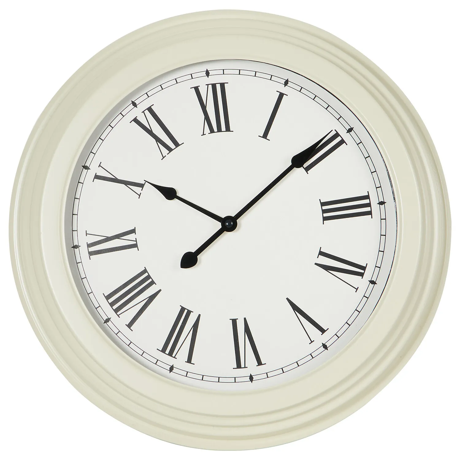 Iron Wall Clock 40cm - Cream