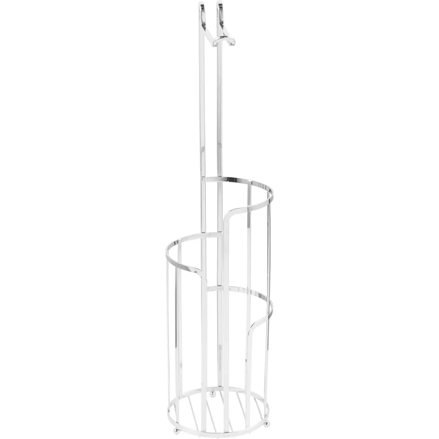 Iron Wire Toilet Roll Holder - Chrome image