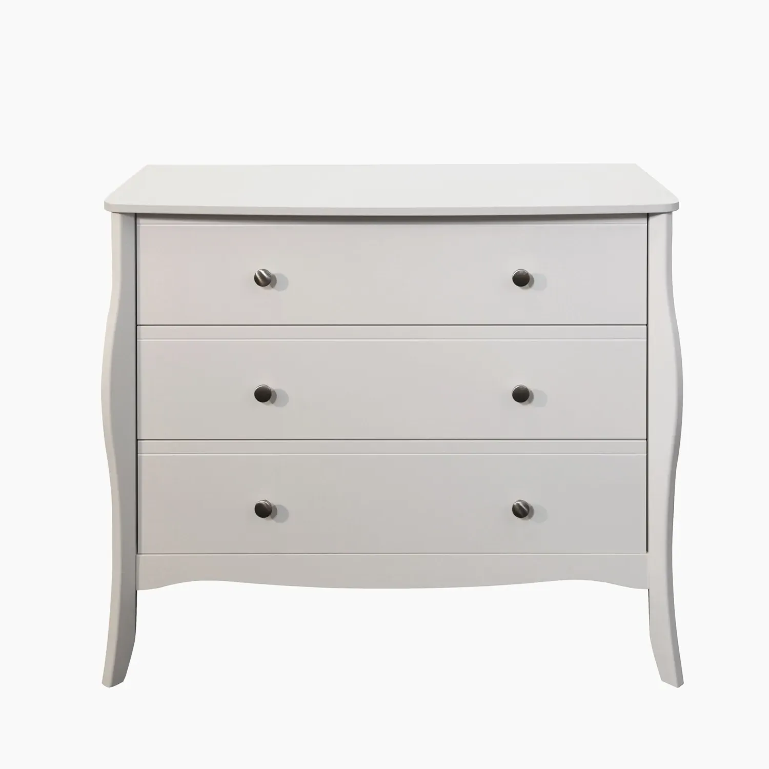 Isabella Wide 3-Drawer Chest - White