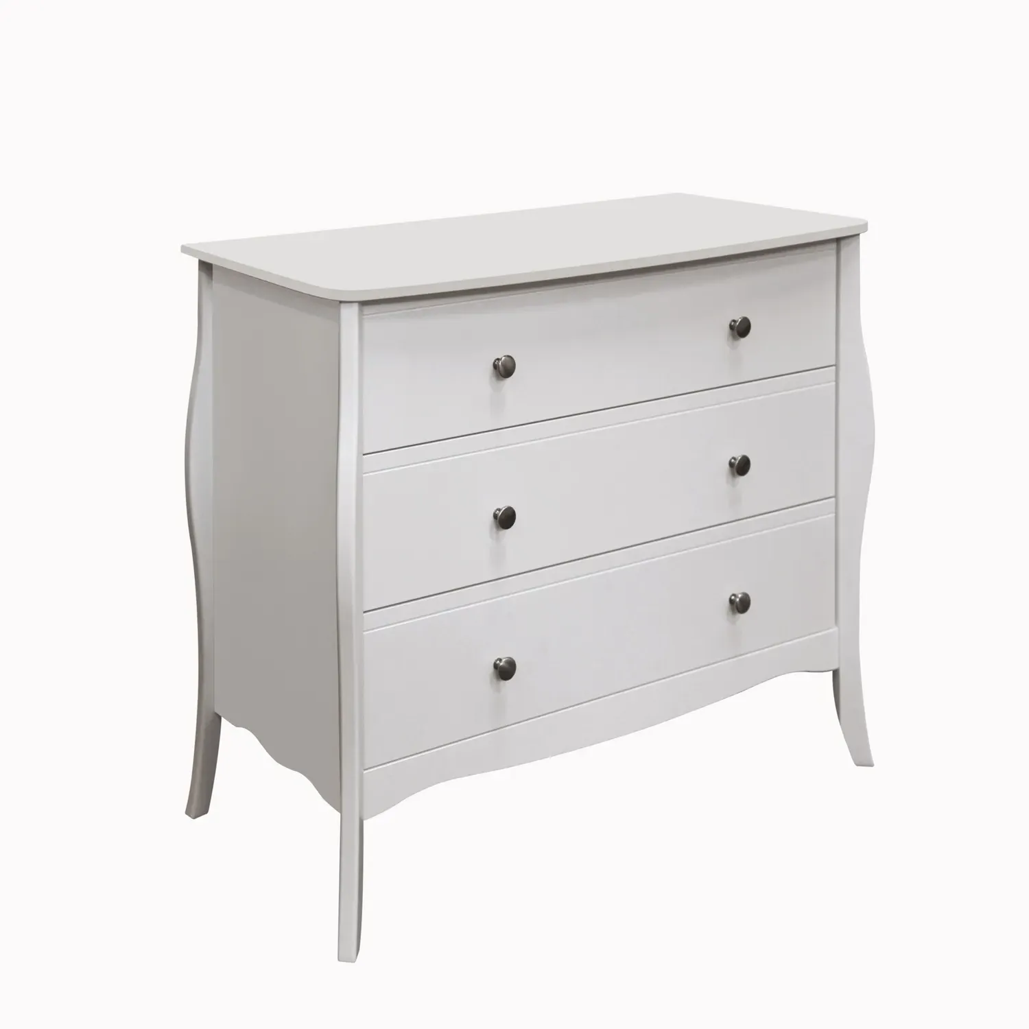Isabella Wide 3-Drawer Chest - White