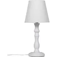 Isabelle Table Lamp - White, Polyresin