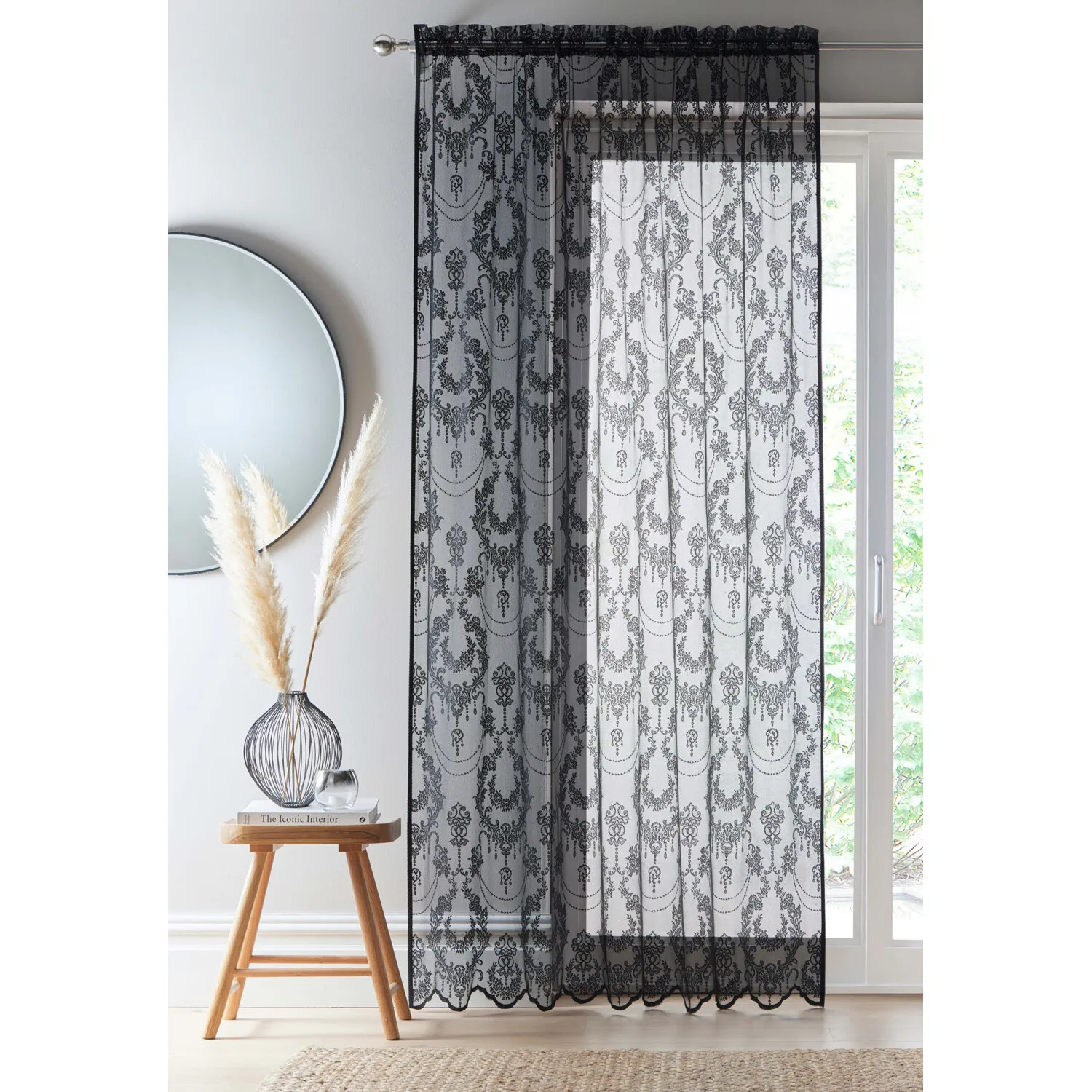 Istanbul Lace Panel - Grey