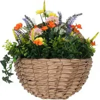 Ivy Artificial Hanging Wall Basket - 33cm