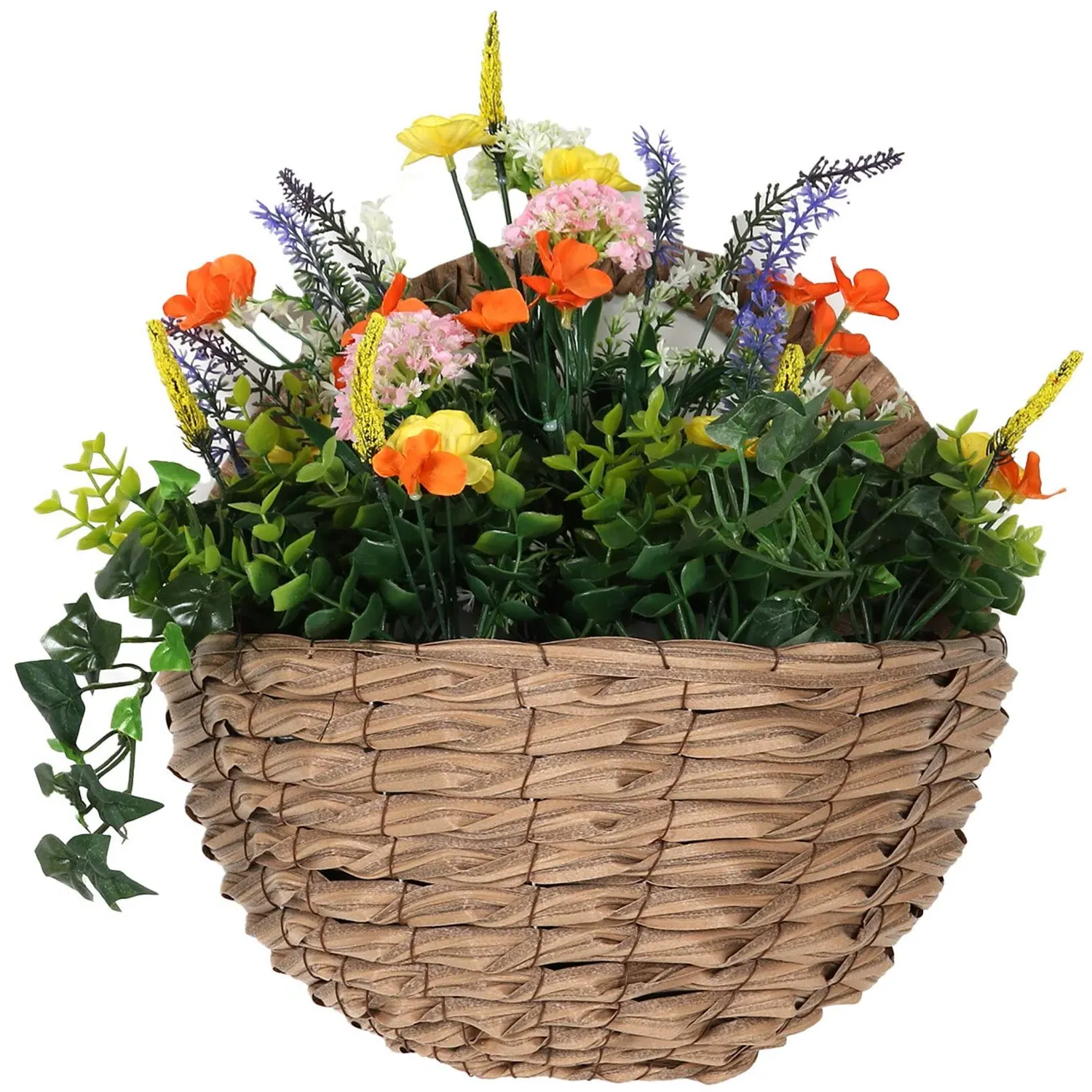 Ivy Artificial Hanging Wall Basket - 33cm image