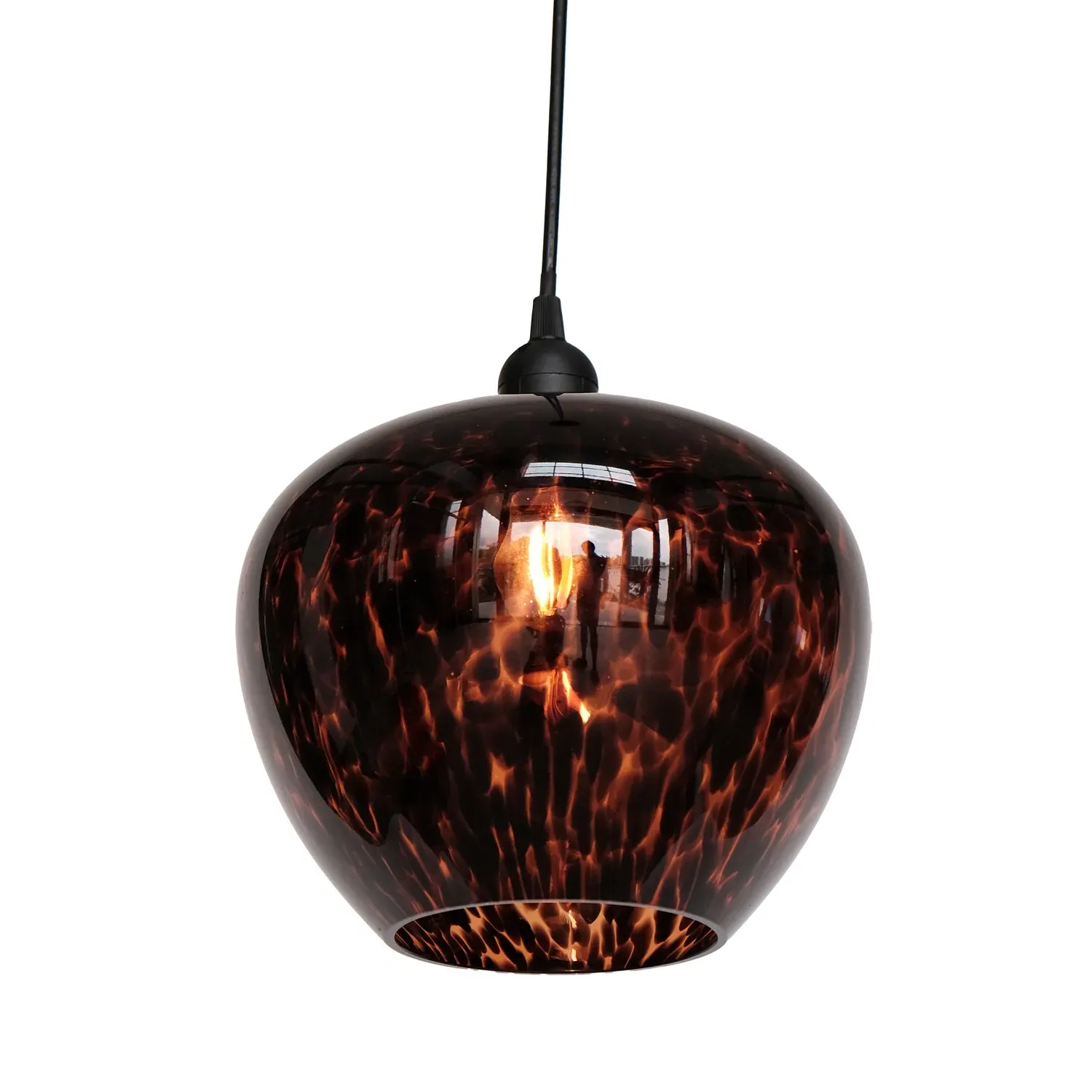 Jaelyn Pendant Shade - Black and Rust