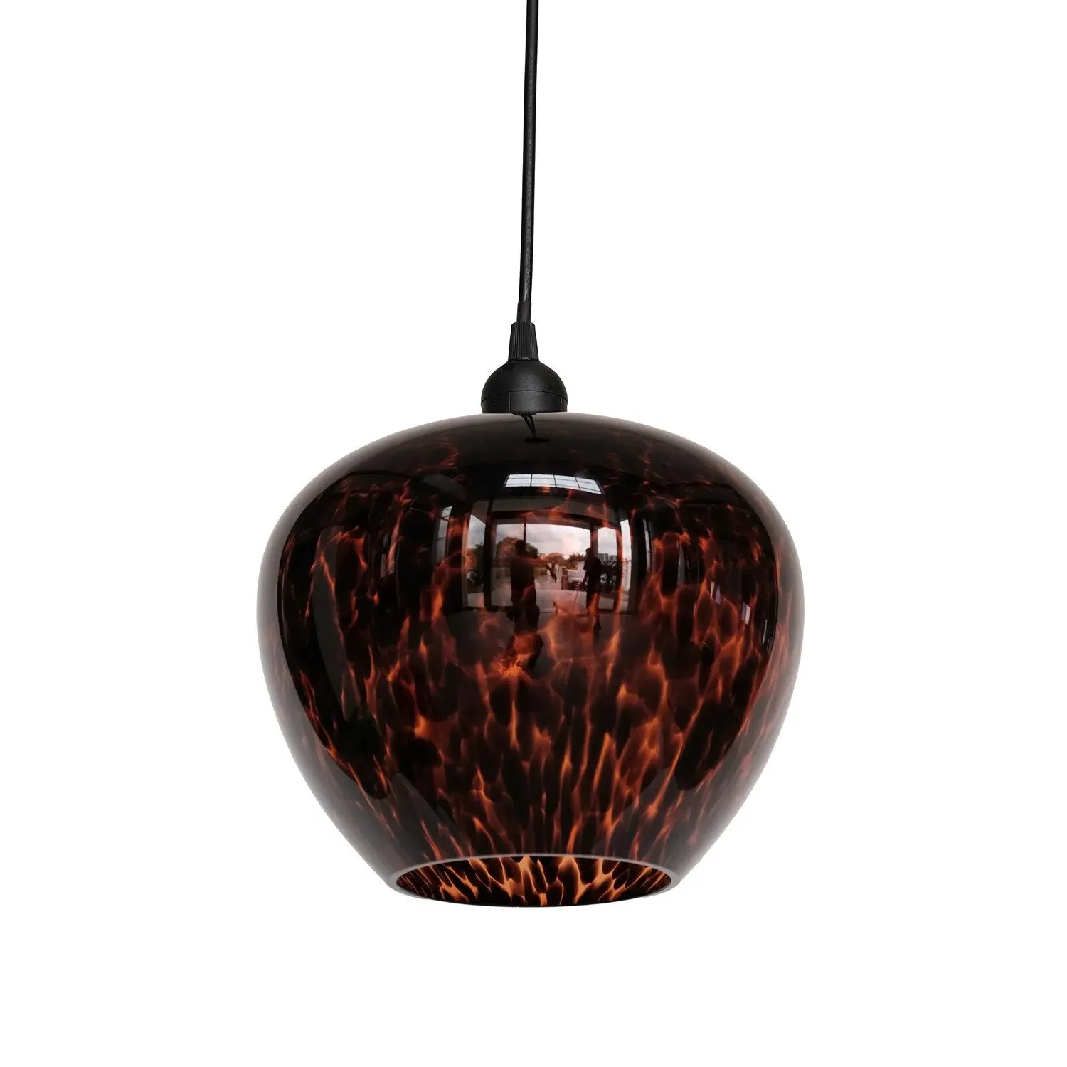 Jaelyn Pendant Shade - Black and Rust image