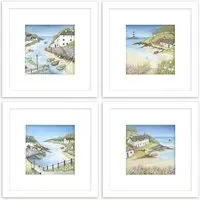 Janice McGloine Sandy Cove Framed Print - Multicolour
