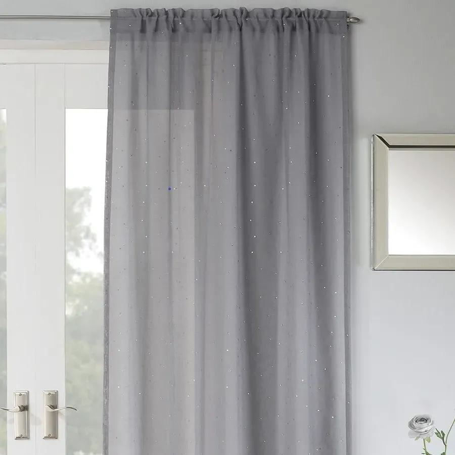 Jewel Curtain Panel - Grey image