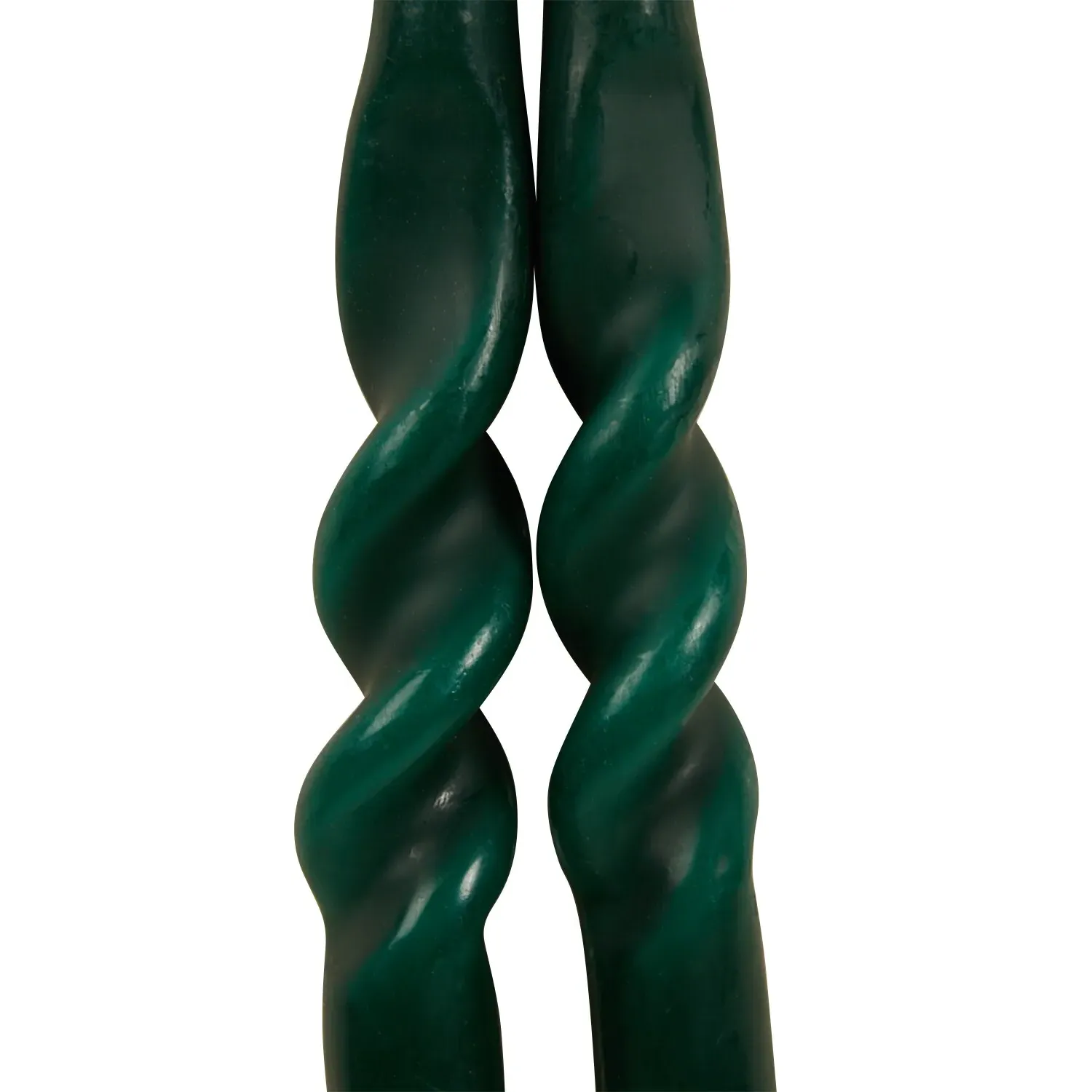 Jewel Twist Taper Candles Set of 2 - Green, Orange, Red