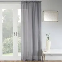 Jewel Voile Curtain Panel - Grey
