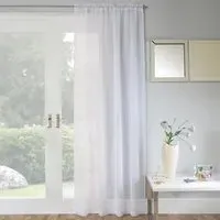 Jewel Voile Curtain Panel - White