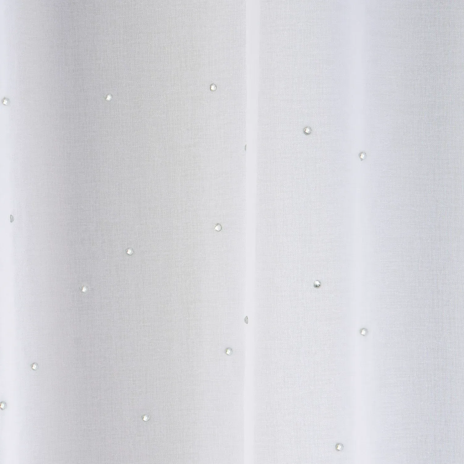Jewel Voile Curtain - White