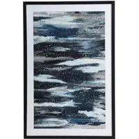 Jewelled Framed Art - Dark Blue