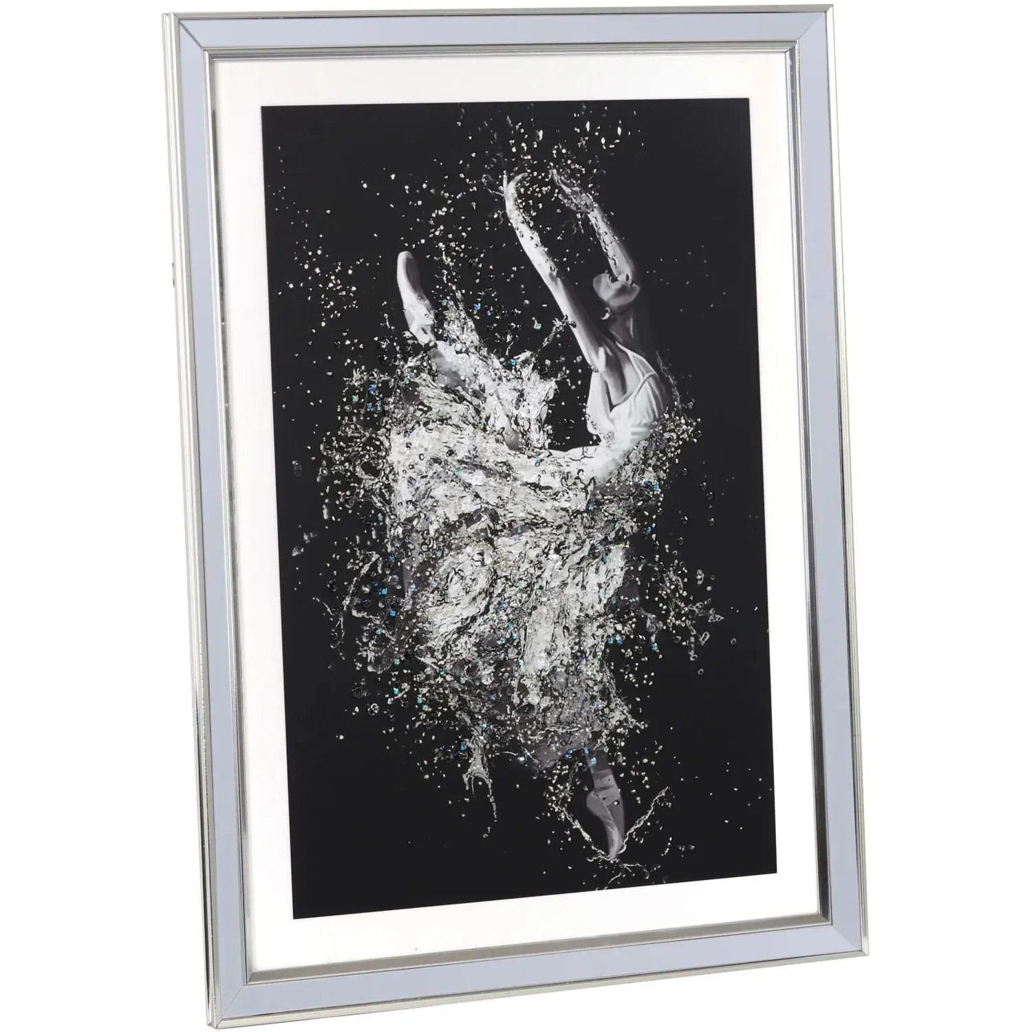 Jewelled Pirouette Framed Wall Art - Black