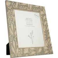 Jolie 10x8in Floral Effect Frame - Green