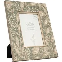 Jolie 6x4in Floral Effect Frame - Green
