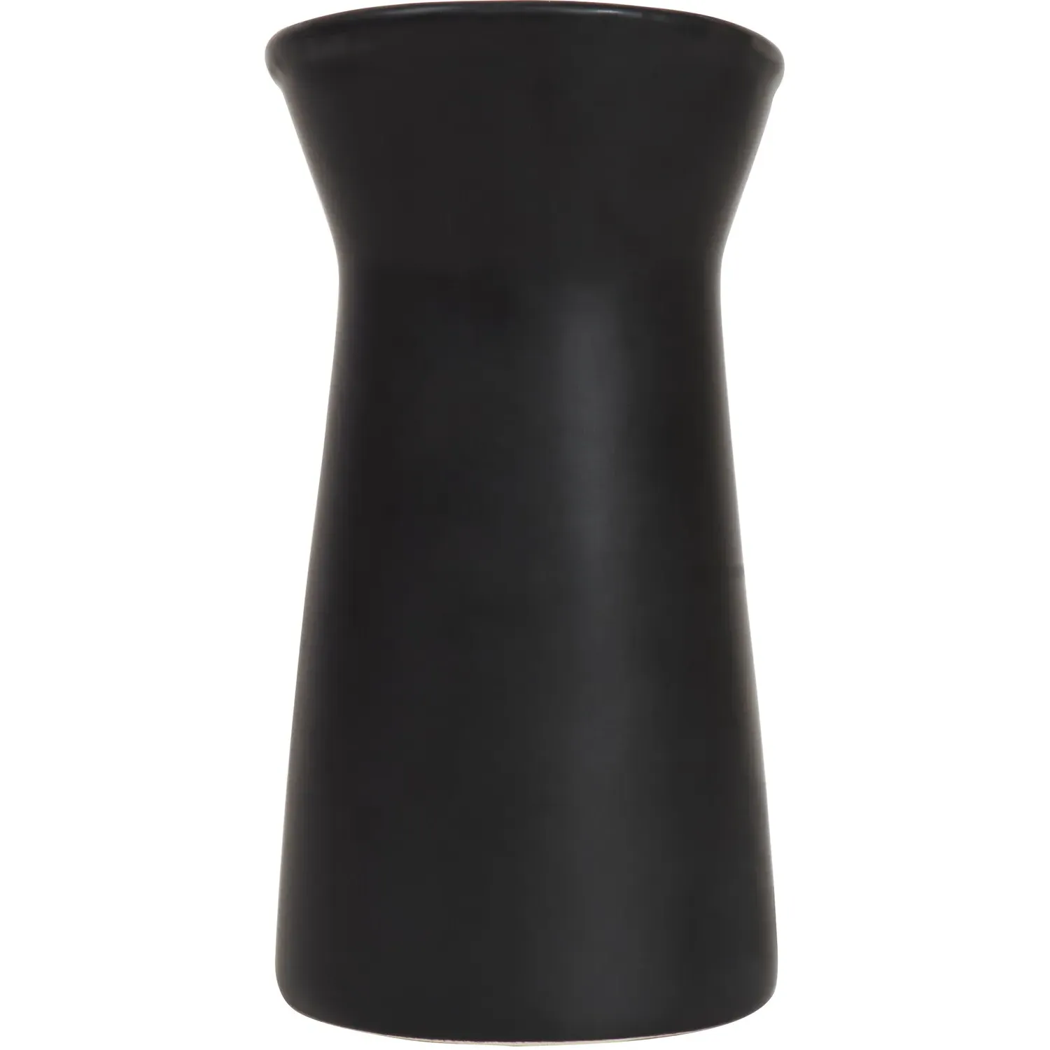 Jug Shaped Ceramic Vase - Matte Black