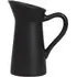 Jug Shaped Ceramic Vase - Matte Black