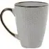 Jumbo Geometric Embossed Mug with Metallic Rim - Gold