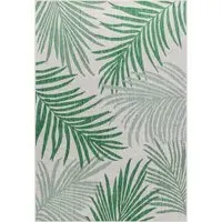 Jungle Palm Leaf Rug - Green