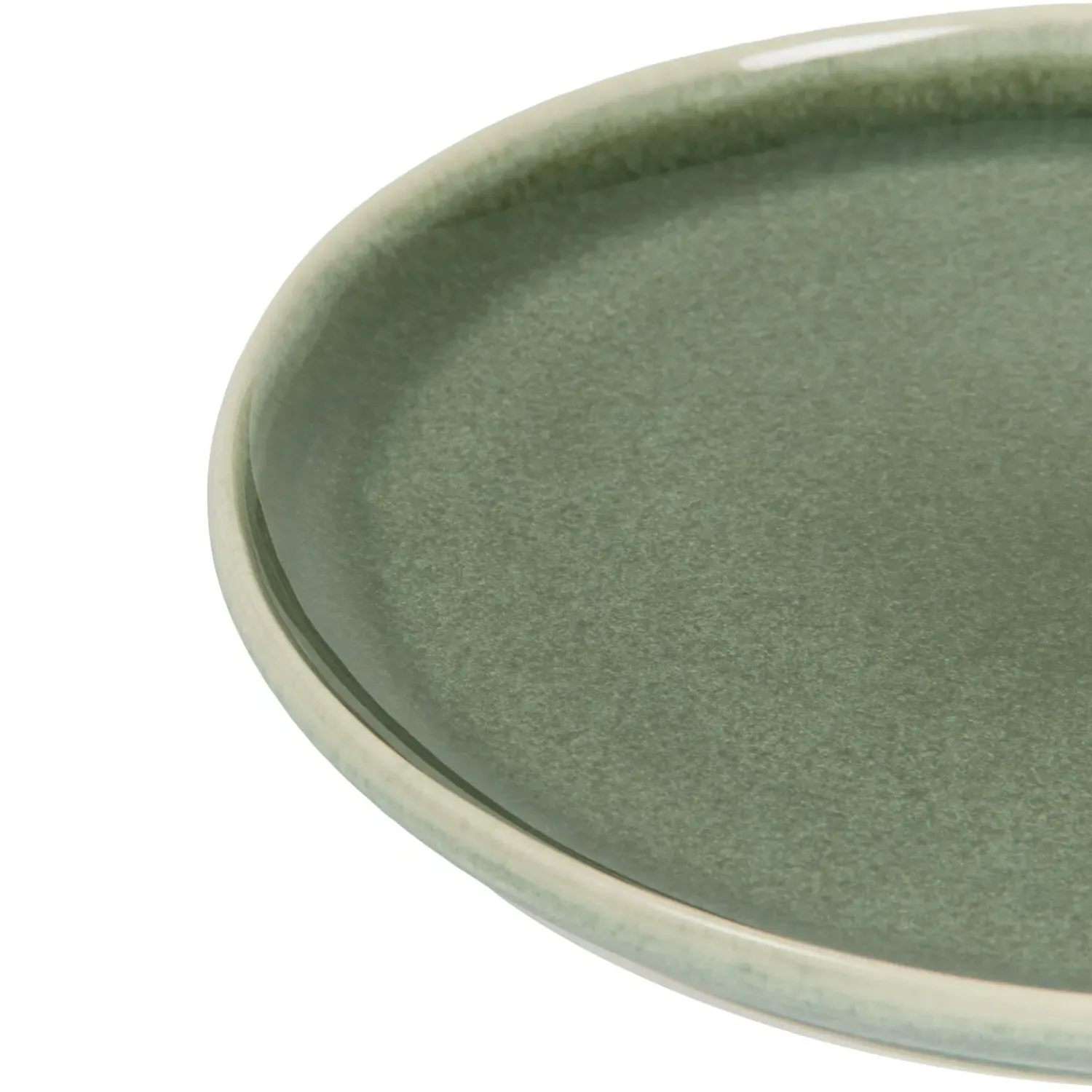Juniper Reactive Glaze Side Plate - Green