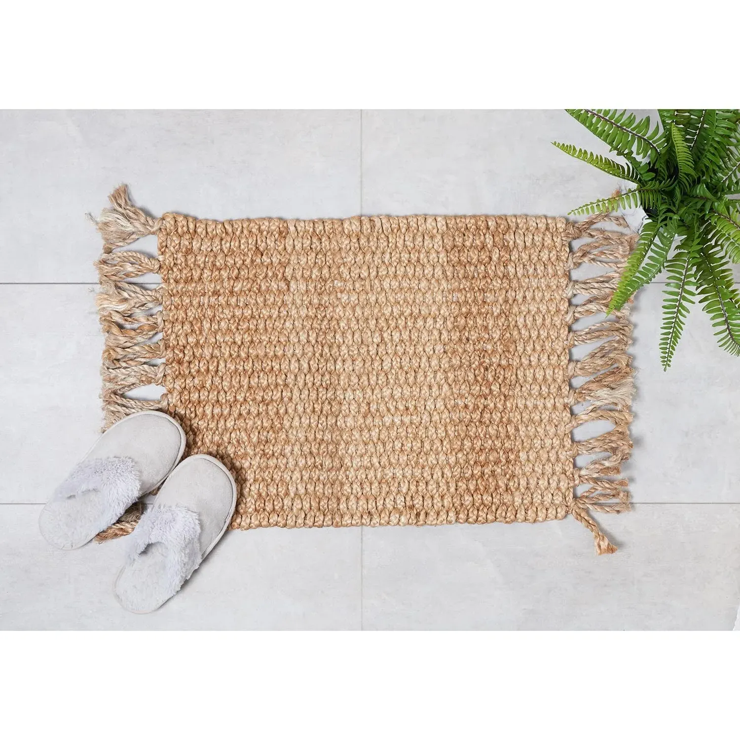 Jute Floor Mat - Solid