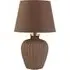 Kaia Swirl Effect Table Lamp - Brown