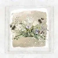 Kathryn White Frosted Bouquet Wall Art - Neutral
