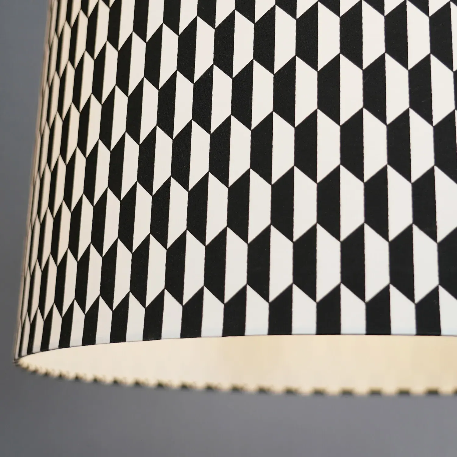 Kavi Geometric Light Shade - Black and White