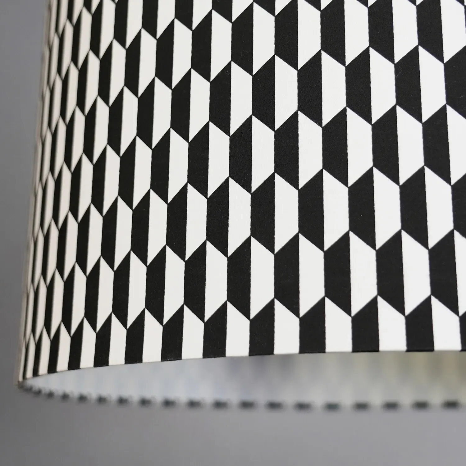 Kavi Geometric Light Shade - Black and White