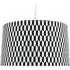 Kavi Geometric Light Shade - Black and White