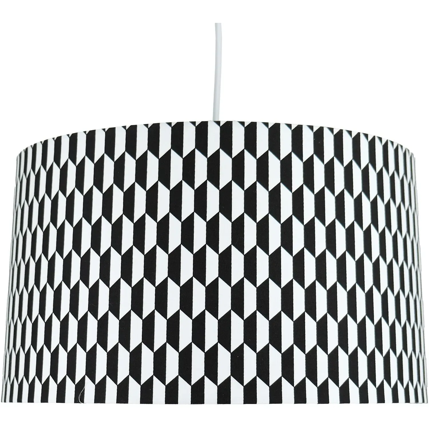 Kavi Geometric Light Shade - Black and White image