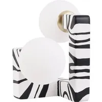 Kaya Table Lamp - White and Black