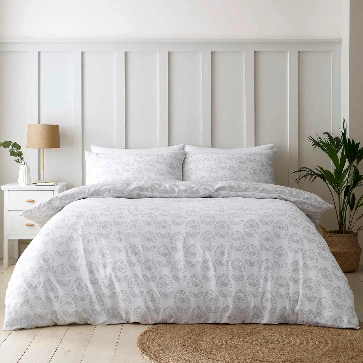 Keira Super King Duvet Set - Grey