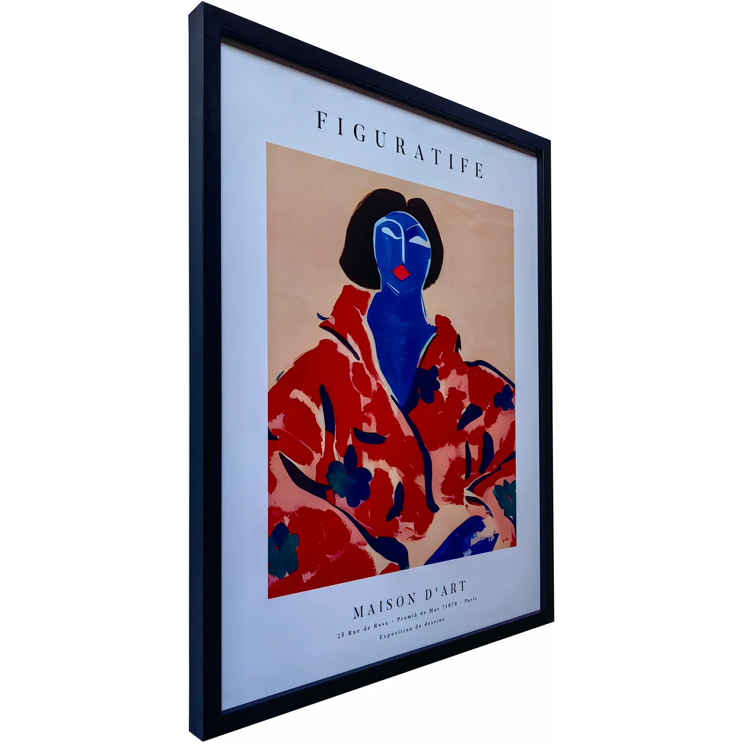 Kenny Portrait Set of 3 Framed Art - Multicolour