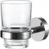 Kensington Bathroom Tumbler and Holder - Silver