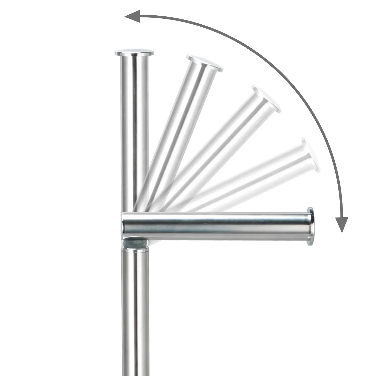 Kensington Rotating Toilet Roll Holder - Silver