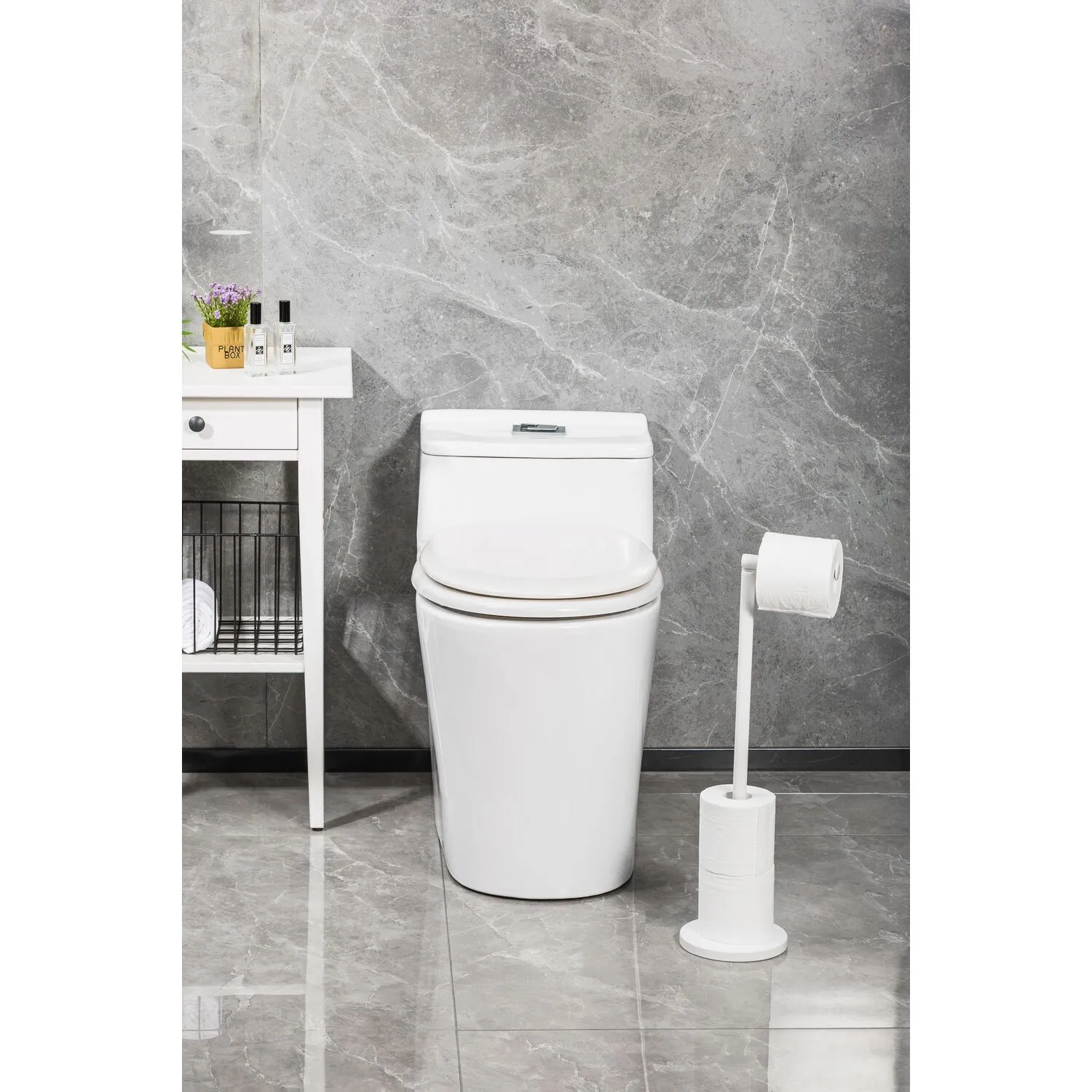 Kensington Rotating Toilet Roll Holder - White