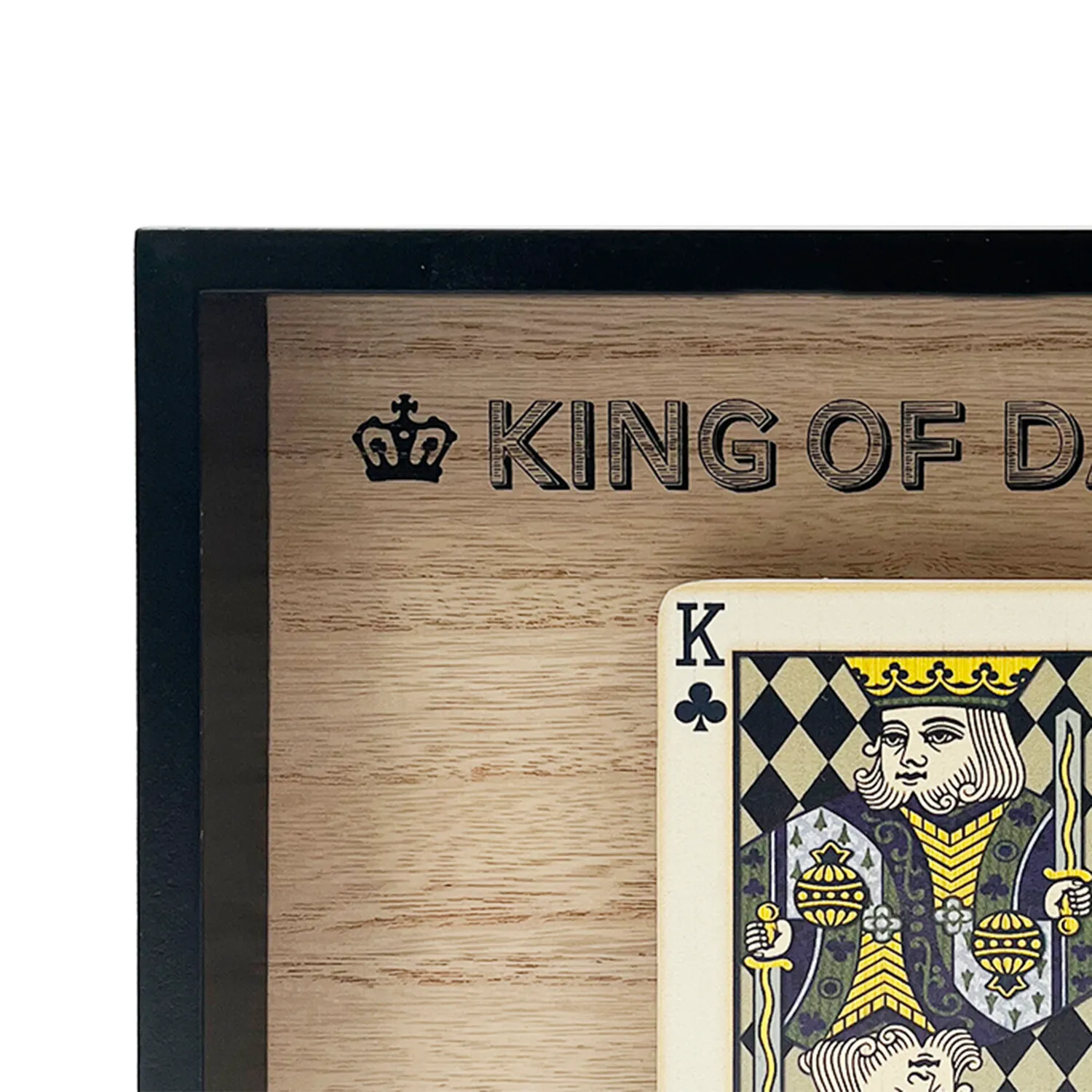 King Of Dads Framed Plaque - Black