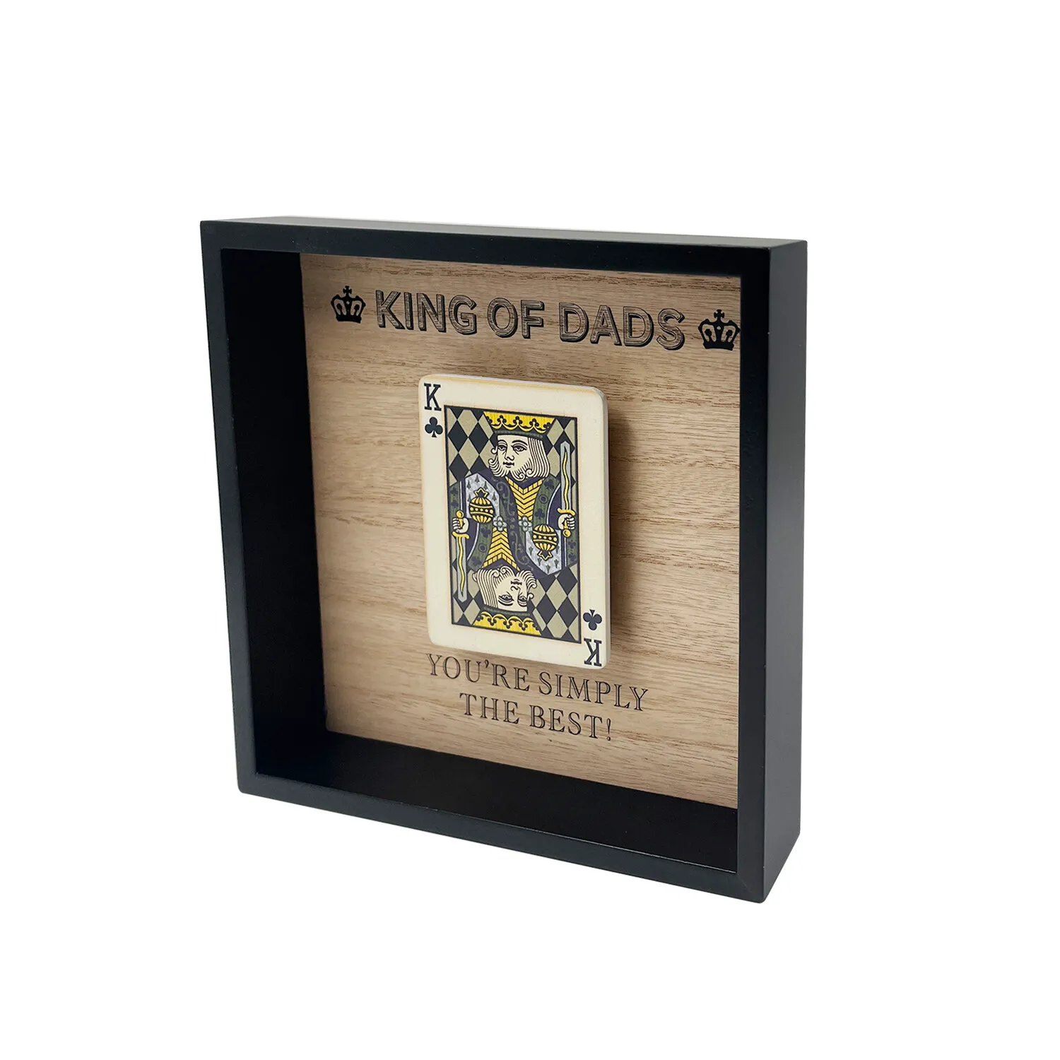 King Of Dads Framed Plaque - Black