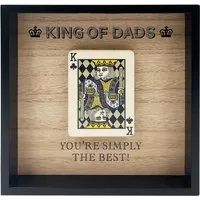 King Of Dads Framed Plaque - Black