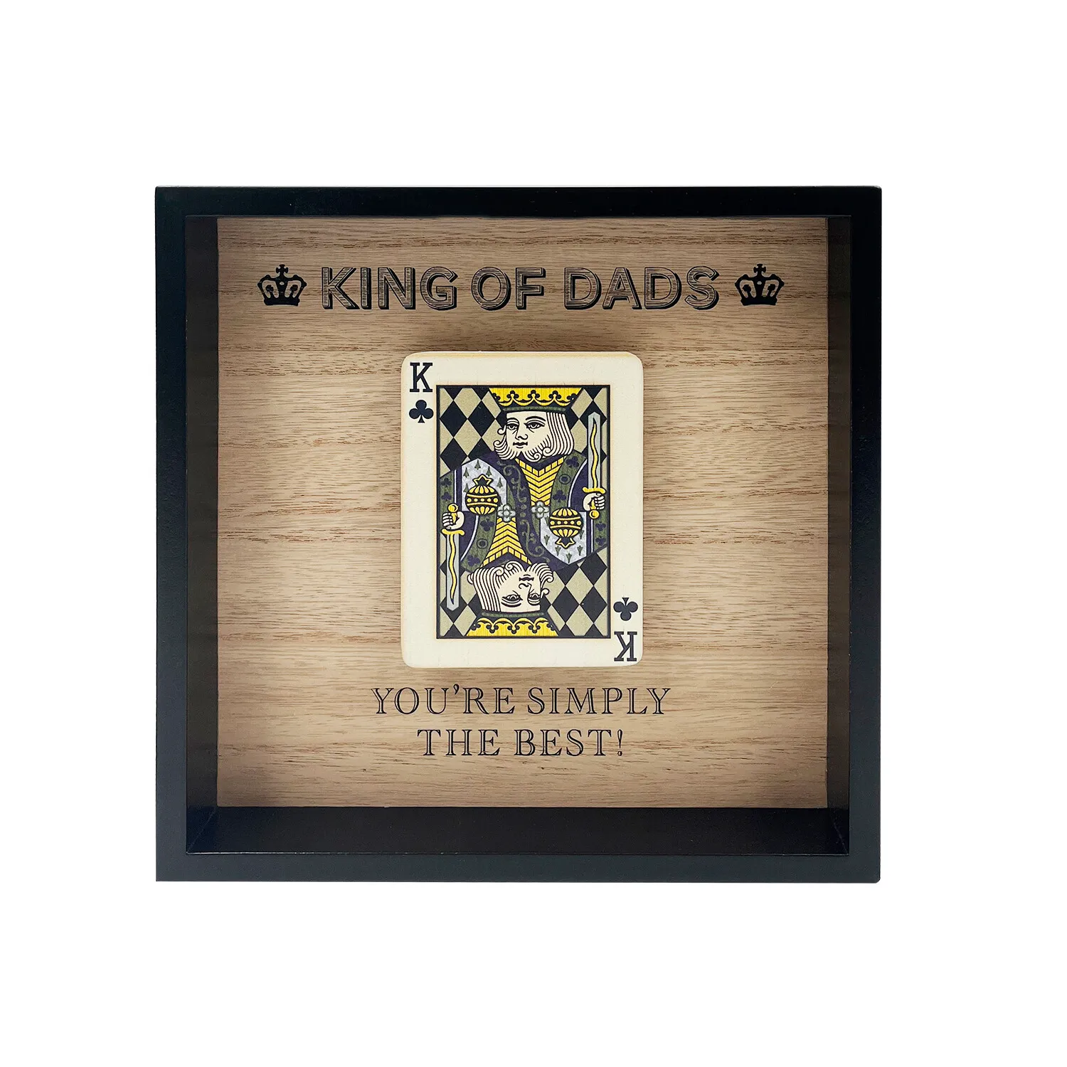 King Of Dads Framed Plaque - Black image