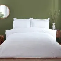 Kingsbridge Double Duvet Cover and Pillowcase Set - White