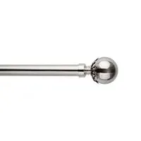 Kingsbury 170cm Curtain Pole - Silver