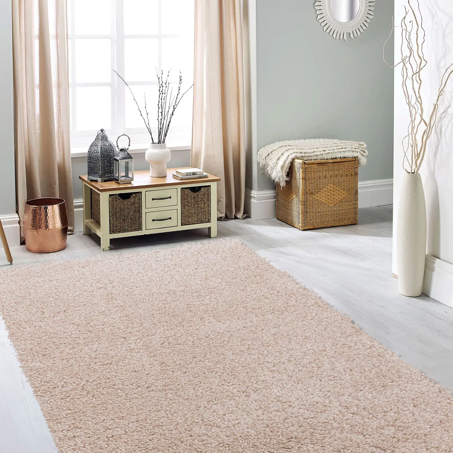 Kingston 230cm Textured Rug - Champagne
