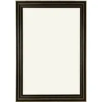 Kingston Brushed Wooden Mirror - Black