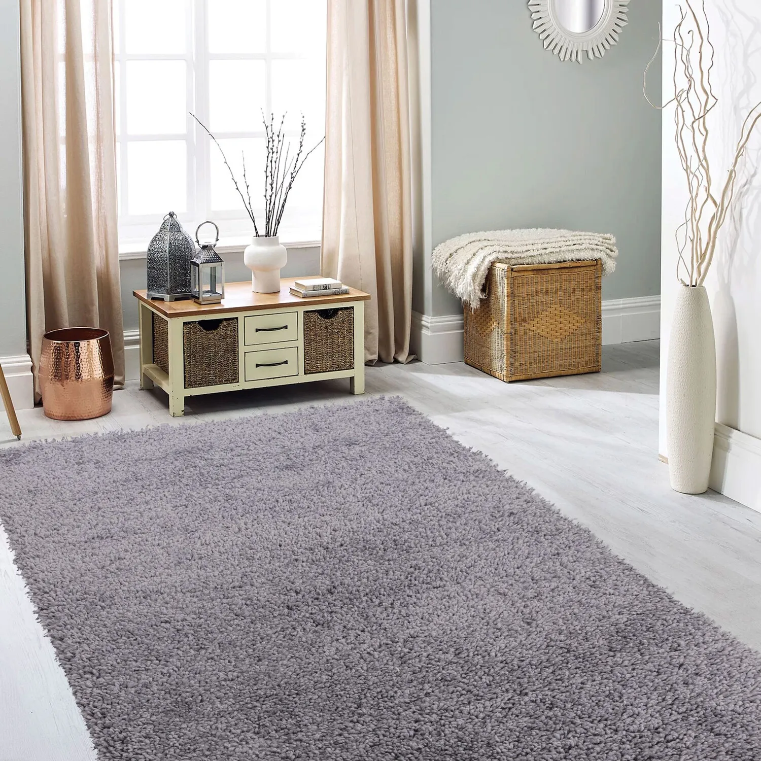 Kingston Textured Rug - Grey