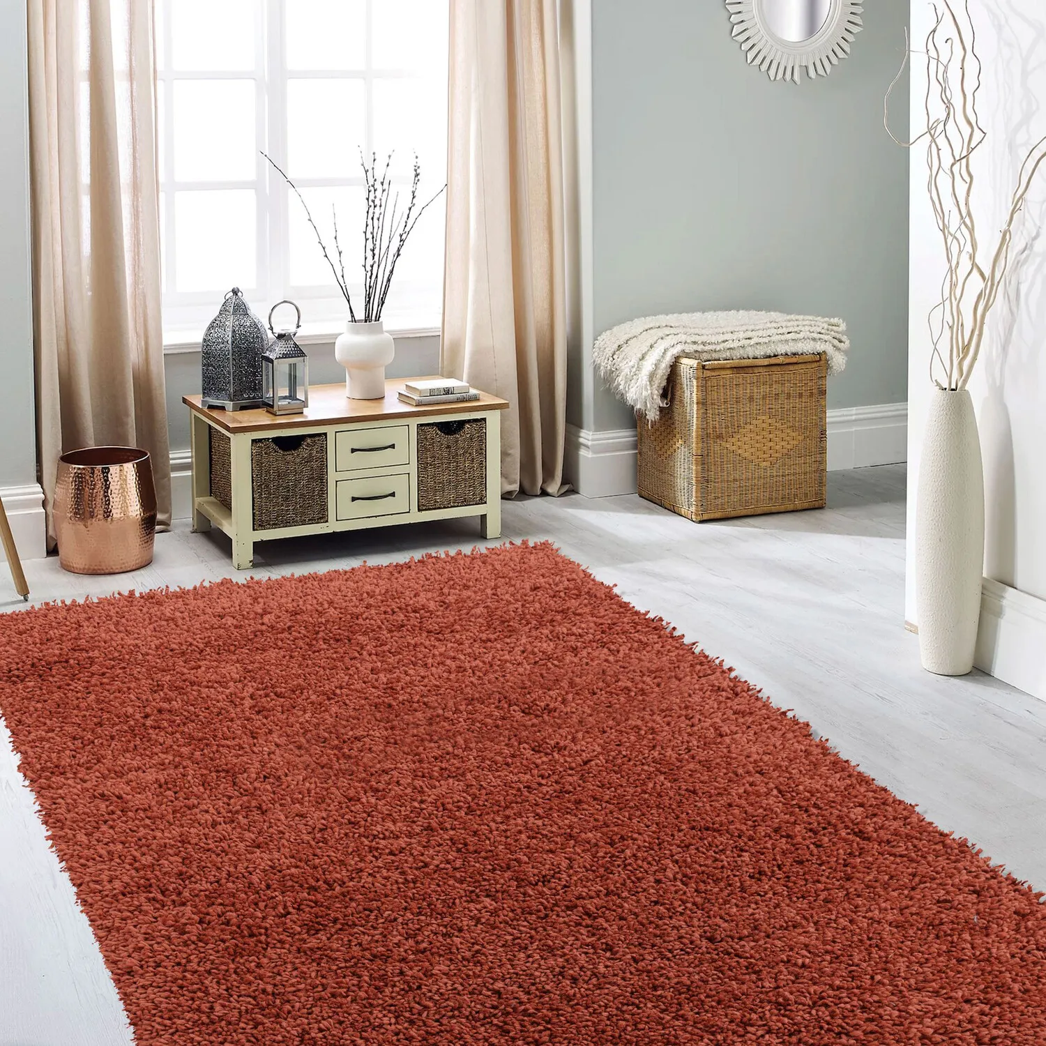 Kingston Textured Rug - Maple